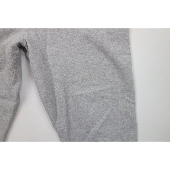 Vtg 90s Starter Mens Medium Distressed Cuffed Sweatpants Joggers Heather Gray - Picture 5 of 15